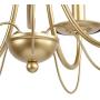 Dining Room Lighting Fixtures Hanging, Modern Gold Light Fixture Hanging for Kitchen Island, Hallway, Bedroom, Living Room, 18.5” in D, Brass