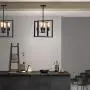 SEEBLEN 4- Light Pendant Light Black Adjustable Hanging Lights Vintage Foyer Lantern for Kitchen lsland Dining Room Hallway Farmhouse Ceiling Lights SEEBLEN 4- Light Pendant Light Black Adjustable Hanging Lights Vintage Foyer Lantern for Kitchen lsland Dining Room Hallway Farmhouse Ceiling Lights