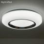 Smart LED Ceing Light Contemporary 20-Inch Flush Mount Fixture with Remote Control 3960LM Auffel Modern Dimmable Surface Round Close to Ceiling Lights for Bedroom Kitchen Dining Room (3000K-6000K)