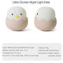 (2020 Christmas Gifts) Animal Shape LED Night Light, Girl and Boy Room Lights, Soft Silicone Animal Lights, Bedroom Color Changing Table Lamps, Baby Toys Cool Night Lights (Chick)