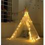 Homemory 4 Pack 20 Ft 60 LED Fairy Lights Battery Operated Christmas Lights with Remote Waterproof 8 Modes Firefly Twinkle String Lights for Party Bedroom Wedding Decorations