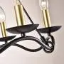 Maxax Chandelier 6-Light Farmhouse Kitchen Island Pendant Lighting fixtures for Dining Room Bathroom Bedroom Living Room, Black&Gold Finish (6 Lights)