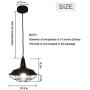 WBinDX Industrial Pendant Light, Black Vintage Cage Barn Light Farmhouse Lamp Hanging Ceiling Light Fixture for Kitchen Dining Room Hallway, 10 Inches