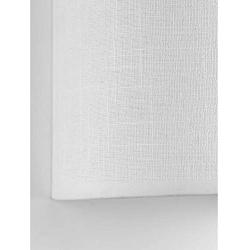 Progress Lighting P710071-030-30 Inspire LED Wall Sconce with Summer Linen Shade, 9'' x 6-1/4'', White