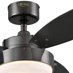 Westinghouse Lighting 7221500 Ceiling Fan with Light, 42 Inch, Gun Metal