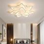 Modern Ceiling Lamp Living Room Lamp LED Dimmable Ceiling Lamp Dining Room Lamp Ceiling Light with Remote Control Designer Iron Acrylic Shade Hanging Lamp Kitchen Decoration Light,85cm dimming10 heads