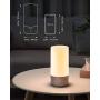 Table Lamp Touch Sensor Bedside Lamps Nightstand lamp, BCMASTER Desk Lamps Dimmable Color Changing RGB Warm White Touch Lamps Night Light for Bedroom, Baby Kids Room, Living Room and Office