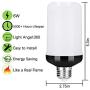 LED Flame Effect Fire Light Bulb, Upgraded 4 Modes Flickering Fire Christmas Lights Decorations, E26 Base Flame Bulb with Upside Down Effect (B Red,4 Pack)