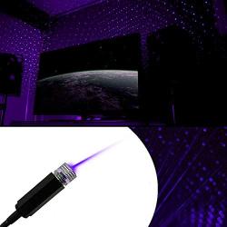 Zabolight Starlight USB Laser Light - Game Rooms, Night Light Ambiance, Car, Bedroom, Bright Galaxy Roof Lights Adjustable Laser (Purple)