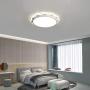 LED Flush Mount Ceiling Light FangYanMei Small Ceiling lamp Sun Ceiling Light for Bedroom Boys and Girls Room lamp White Metal Light led Modern Ceiling Light fixtures 4000K 20.4INCH 68W