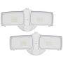LEPOWER 2 Pack 28W LED Flood Light Outdoor, Switch Controlled LED Security Light, 3000LM Super Bright Exterior Lights with 2 Adjustable Head, 5500K, IP65 Waterproof for Garage, Yard, Patio