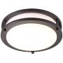 Cloudy Bay LED Flush Mount Ceiling Light,10 inch,17W(120W Equivalent) Dimmable 1050lm,3000K Warm White,Oil Rubbed Bronze Round Lighting Fixture for Kitchen,Hallway,Bathroom,Stairwell, ETL/JA8