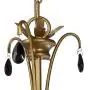 ISURAUL Large Chandelier for Dining Rooms, Antique Gold Light Fixture with Ten Crystal Pendants for Bedroom, Foyer, Kitchen and Living Room (6 Lights, 23’’ X 23’’ X 24’’)