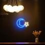 15'' LED Moon Star Shaped Neon Signs Decor Wall Decor Art Sign Light for Home Decoration, Bedroom, Lounge, Office, Wedding, Christmas Party Operated by USB