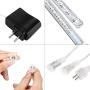 Falling Rain Lights,Kellegour Led Meteor Shower Rain Lights 8 Tubes 136 LED(11.8 inch/Tube) Icicle Rain Drop Lights Christmas Lights for Christmas Tree Decoration Wedding Party Holiday (White)