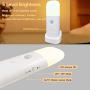 Motion Sensor Light Indoor, Dimmable LED Night Light, Build in 2000mAh Rechargeable Battery Operated, Portable Motion Activated Night Light for Kids Room, Bathroom,Living Room, Bedroom.Cold(2 Pack)