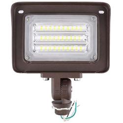 CINOTON Outdoor LED Flood Light with Knuckle, 30W Ultra-Bright Waterproof Security Flood Light for Yard Porch, 5000K Natural Daylight, 3600lm (240W Incandescent Equivalent)