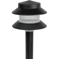 Paradise GL22627 Low Voltage Plastic 4W Path Light (Black, 12 Pack)