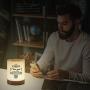 Personalized Night Light for Husband, Engraved Touch Table Lamp for Bedrooms Living Room with Bluetooth Speaker，Changing RGB Outdoor Table Lamp, Perfect Valentines Christmas Gifts from Wife