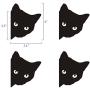 FlWallD Cat Switch Plate Wall Decal Kids Room Living Room Bedroom Light Switch Vinyl Sticker Funny Wall Decor,Pack of 4