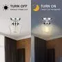 Semi Flush Mount Ceiling Light, Modern Light Fixture Industrial Flush Mount Ceiling Light with Clear Glass for Bedroom Hallway Dining Room Bathroom Passway (Chrome)