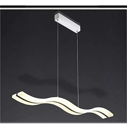 DNYSYSJ Modern Wave LED Pendant Light Dimmable Fixture Modern LED Chandelier LED Hanging Light Fixture for Contemporary Living Room Dining Room Kitchen Island Table(Dimmable Remote Control) DNYSYSJ Modern Wave LED Pendant Light Dimmable Fixture Modern LED Chandelier LED Hanging Light Fixture for Contemporary Living Room Dining Room Kitchen Island Table(Dimmable Remote Control)