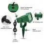 Premium Christmas Outdoor Waterproof Laser Projector Light- Moving RGB 20 Patterns- with RF Remote Control and Timer, Perfect for Lawn, Party, Garden Decoration- Green