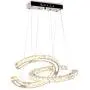 Modern Crystal Chandelier Light Fixtures 2 C Rings LED Pendant Lighting Adjustable Stainless Steel Ceiling Hanging Lamps for Living Room Bedroom Staircase (2C Warm White) Modern Crystal Chandelier Light Fixtures 2 C Rings LED Pendant Lighting Adjustable Stainless Steel Ceiling Hanging Lamps for Living Room Bedroom Staircase (2C Warm White)