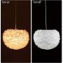 Newrays Nordic Modern Feather Pendant Light Fixture Creative Personality Art Lamps for Bedroom Kitchen Restaurant Living Room (Middle)