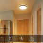 Olafus 18W LED Ceiling Light 9 Inch, 1600LM 2700K Flush Mount Ceiling Lighting, IP54 Waterproof 120W Equivalent Round Ceiling Lamp for Bedroom Livingroom Balcony Kitchen Bathroom, Warm White