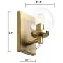 Pathson Vintage Wall Sconce, Industrial Bathroom Vanity Light with Globe Glass, Indoor Wall Lamp Fixtures for Hallway Kitchen Bedroom