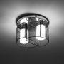LightInTheBox Black Semi Flush Mount with 2 Lights, Mini Style Chandeliers Modern Ceiling Light Fixture for Hallway, Dining Room, Living Room