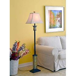 Kenroy Home Kenroy 31204 Traditional One Light Floor Lamp from Bennington Collection in Bronze/Dark, 10.00 inches, Natural Slate Finish