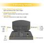 Solar Lights Outdoor, GSBLUNIE 1600LM 3 Adjustable Heads Dusk to Dawn Solar Motion Sensor Lights Outdoor,IP65 Waterproof Solar Flood Lights Outdoor Security Lights Detector for Yard,Garage,Front Door