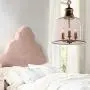 LITFAD 3 Lights Cup Shape Pendant Light Fixture Traditional Industrial Vintage Retro Single Chandelier Clear Glass Ceiling Light for Dining Room Hallway Bedroom Cafe Brass