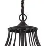 Hansel Bronze Cage Plug in Swag Pendant Chandelier 19 1/2'' Wide Industrial LED Edison 3-Light Fixture for Dining Room House Foyer Kitchen Island Entryway Bedroom Living Room - Franklin Iron Works