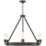 Parkham Dark Bronze Wagon Wheel Chandelier 33'' Wide Modern Farmhouse Rustic 6-Light Fixture for Dining Room House Foyer Kitchen Island Entryway Bedroom - Franklin Iron Works Parkham Dark Bronze Wagon Wheel Chandelier 33'' Wide Modern Farmhouse Rustic 6-Light Fixture for Dining Room House Foyer Kitchen Island Entryway Bedroom - Franklin Iron Works