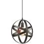 Truelite Industrial Metal Spherical Pendant Displays Changeable Hanging Lighting Fixture