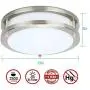 Awerou 36W Ceiling Light Fixture, Flush Mount Ceiling Light, 13in Light Fixtures Ceiling, Ceiling Lights for Bedroom, Kitchen, Bathroom, Living Room, Super Bright 3500Lm, Warm White 3000K