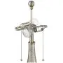 Trixie Modern Table Lamp Mercury Glass Drum Shade for Living Room Family Bedroom Bedside Nightstand Office - Possini Euro Design