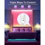 75 ft LED Lights for Bedroom, Nexillumi LED Strip Lights with Remote and Music Sync SMD5050 RGB LED Light Strip for Christmas, Room Decoration (75Ft APP+Remote+Mic+3-Button Switch)