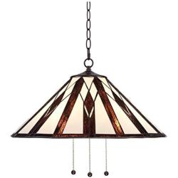 European Tiffany Style Pendant Light Lighting Hanging Lamp, Stained Glass Shade Ceiling Lamp for Dining Room Kitchen Island Bedroom Bar Etc,Multicolor,D