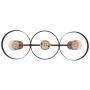 Westinghouse Lighting 6368900 Ariana Indoor, Matte Black Finish with Copper Shades Three-Light Chandelier, One Size, Two Tone