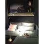 HomeFocus LED Floor Lamp Light,Living Room Lamp Light,Bedroom Lamp Light,Metal,Flexible Gooseneck LED 5W,3000K,Brushed Brass,Energy Efficient Super Bright for Home and Hotel.