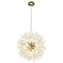 Chandelier Fireworks Pendant Lighting Modern LED Stainless Steel Crystal Ceiling Light Fixtures for Dining Room Bathroom Bedroom Livingroom, Dia 19.7 inch, 9-Light