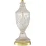 Traditional Table Lamps Set of 2 Cut Glass Urn Brass White Cream Bell Shade for Living Room Family Bedroom Bedside - Regency Hill