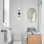 PUUPA Black Wall Light Fixture, 2 Lights Bathroom Vanity Light Farmhouse Modern Wall Sconce for Hallway Kitchen Living Room