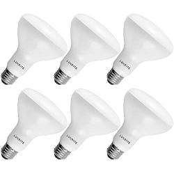 6-Pack BR30 LED Bulb, Luxrite, 65W Equivalent, 3000K Soft White, Dimmable, 650 Lumens, LED Flood Light Bulbs, 9W, Energy Star, E26 Medium Base, Damp Rated, Indoor/Outdoor - Living Room and Kitchen