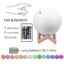 Moon Lamp, Custom Moon Lamp with Picture 16 Colors with Remote Personalized Moon Lamps Photo Engraved Christmas Birthday Gifts for Women Men Boyfriend Mom (4 Inch/9cm)