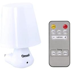 Simple Plug-in Remote Control Led Night Light Decorative Nite - Adjustable Bright Bedside Dim Baby Nursery Nightlights - Unique Wall Lamp with Timer Best for Home and Kids Children’s Adults Bedroom